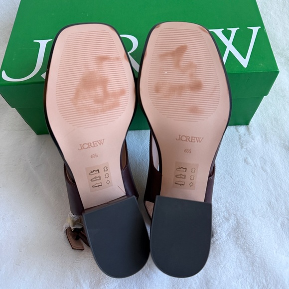 New! J.Crew Dylan Crisscross Block-Heel Sandals, Color: Ganache Sz: 6.5 - Picture 7 of 11